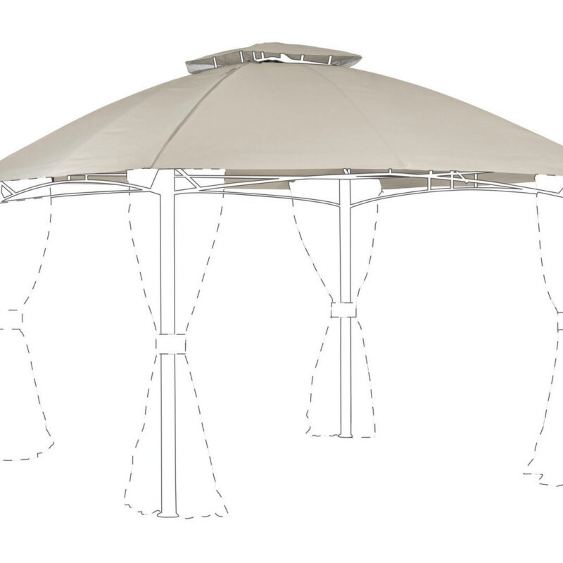 RIETI TAUPE GAZEBO COVER 3X3
