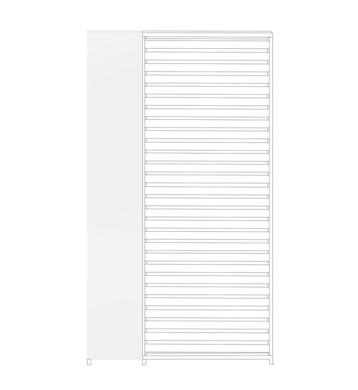 OCEAN MAREA WHITE VERT.PANEL PERGOLA